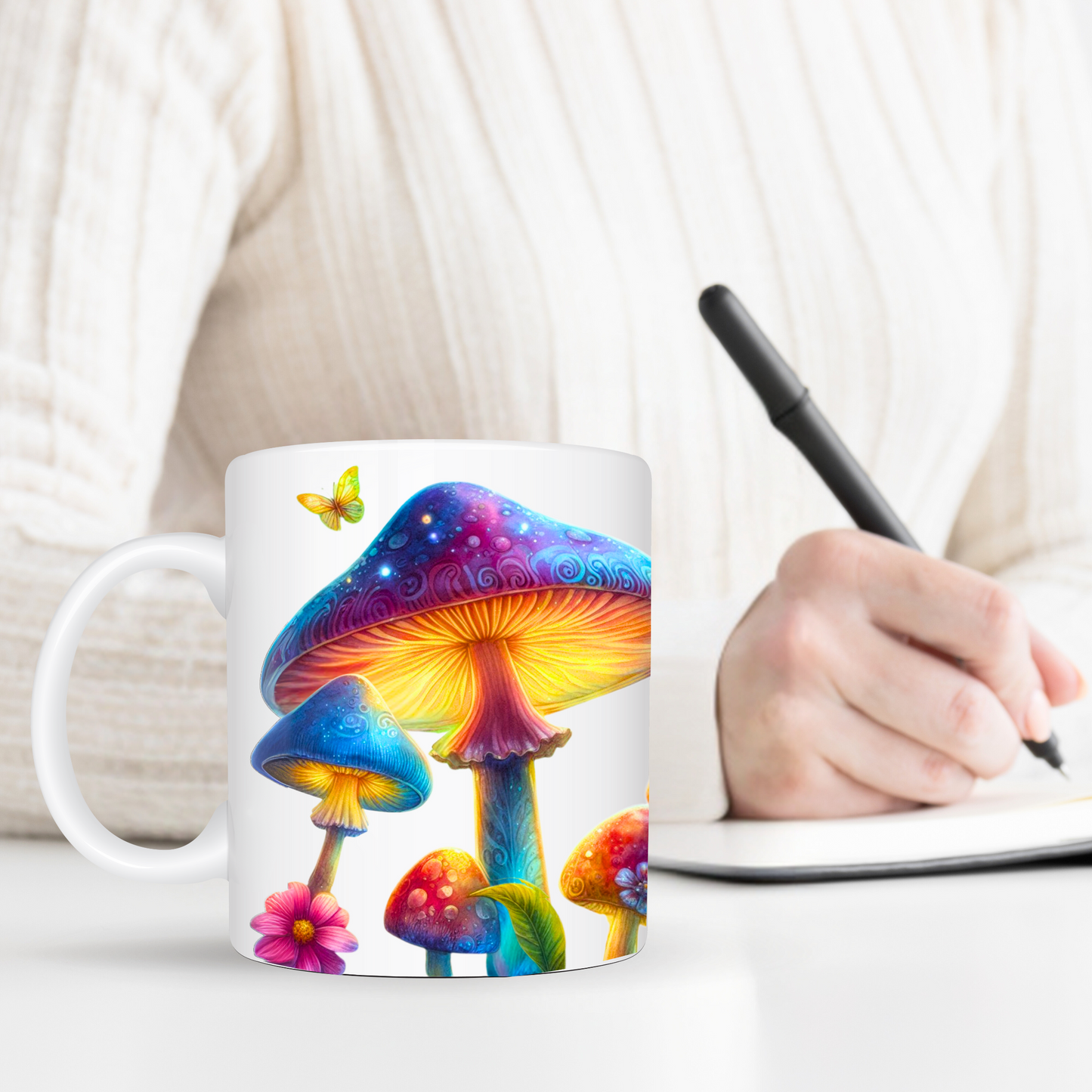 Colorful Mushroom Garden 15oz Mug