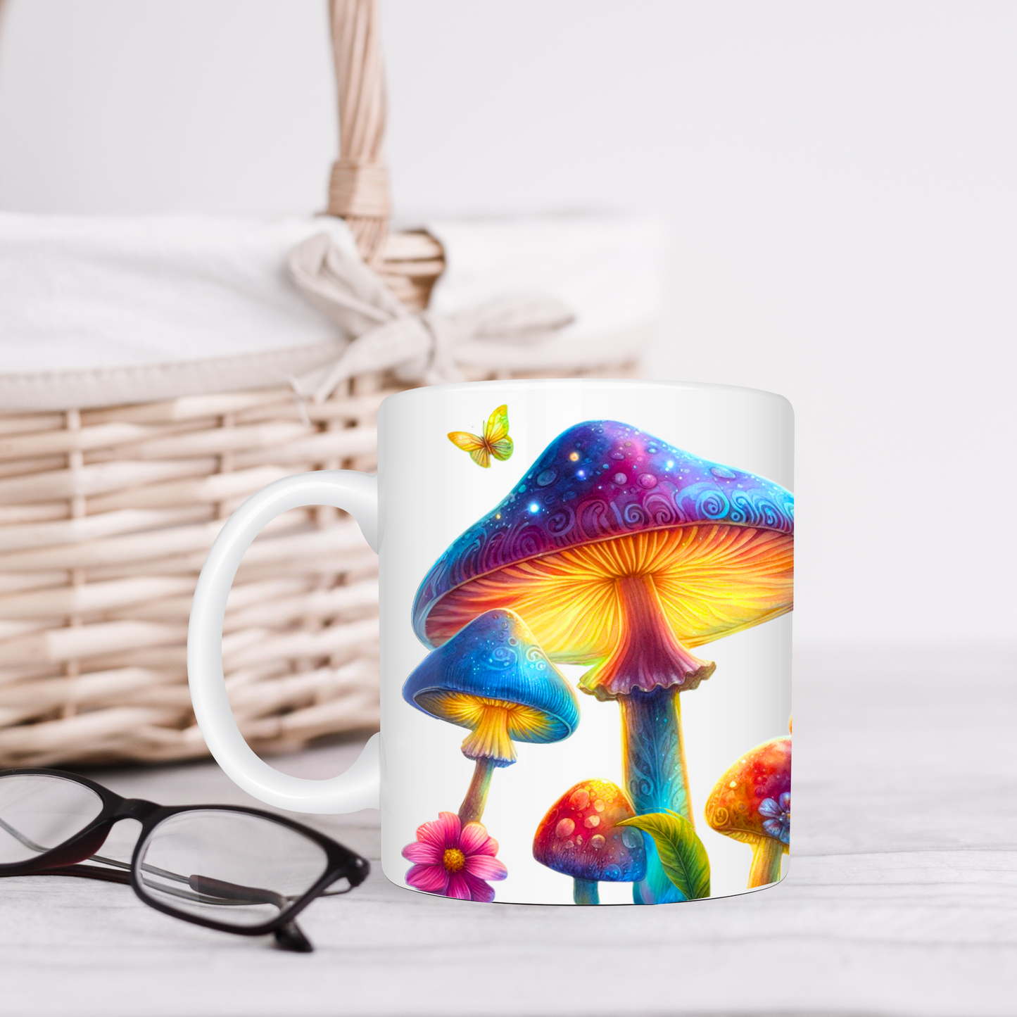 Colorful Mushroom Garden 15oz Mug