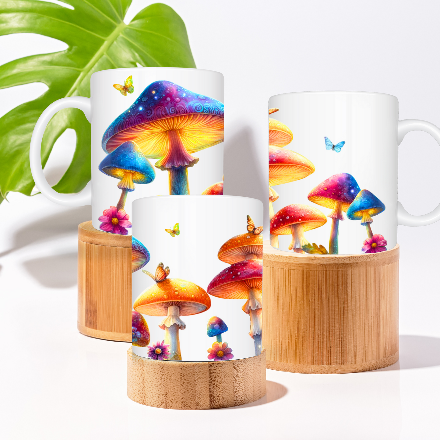 Colorful Mushroom Garden 15oz Mug