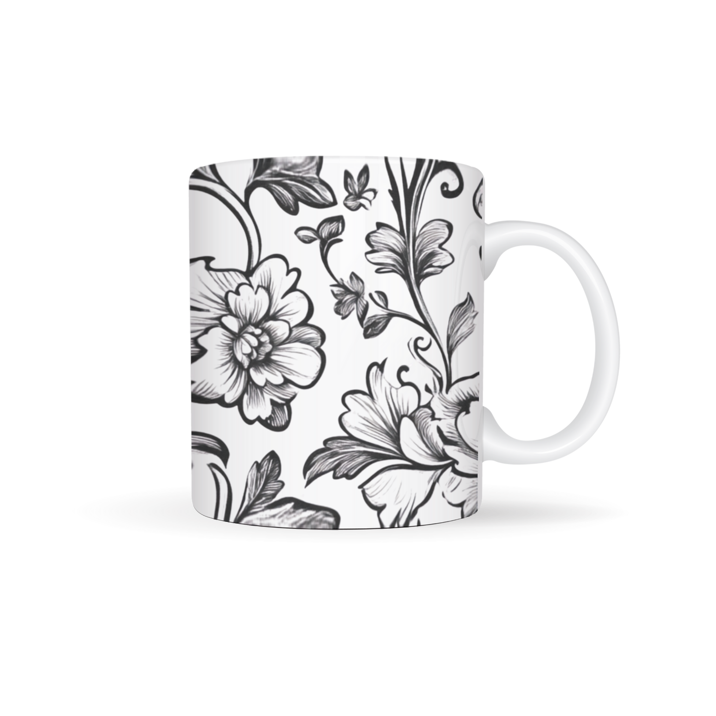 Fleur Noire Mug - 15 oz